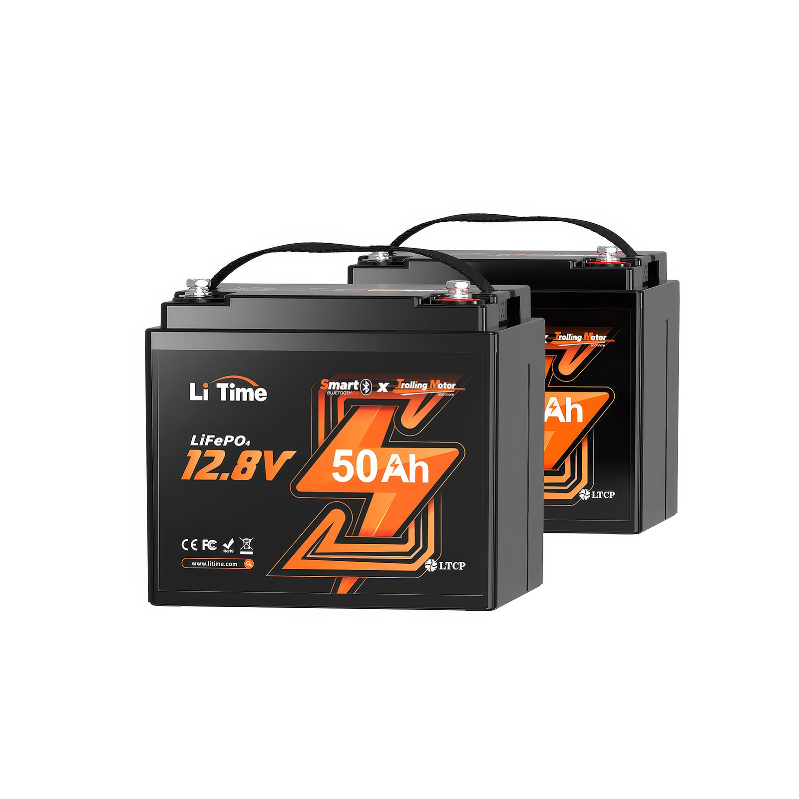 ⚡LiTime 12В 50Аг TM Bluetooth (Літієвий акумулятор LiFePO4 глибокого циклу із захистом від холоду для електричних човнових моторів) - Зображення 12