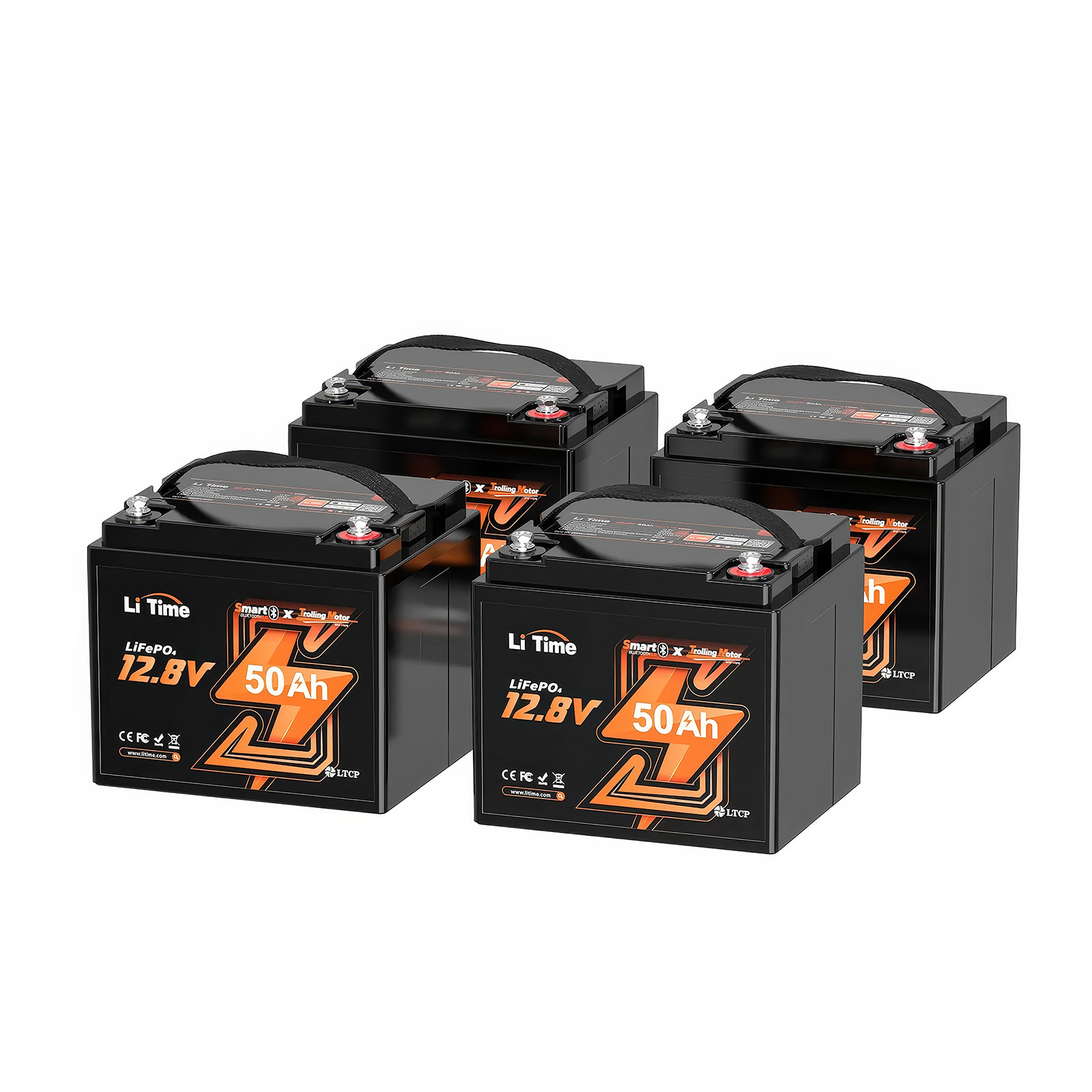 ⚡LiTime 12В 50Аг TM Bluetooth (Літієвий акумулятор LiFePO4 глибокого циклу із захистом від холоду для електричних човнових моторів) - Зображення 10